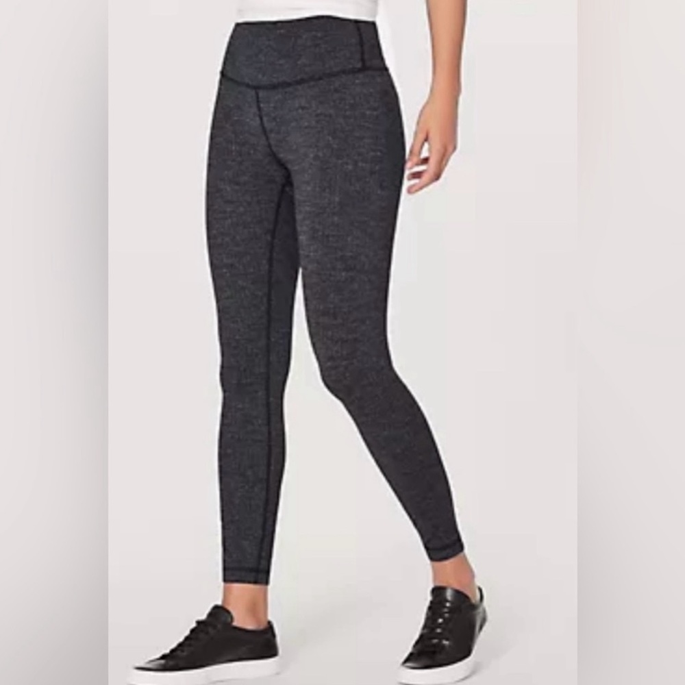 Lululemon winder under crop- herringbone